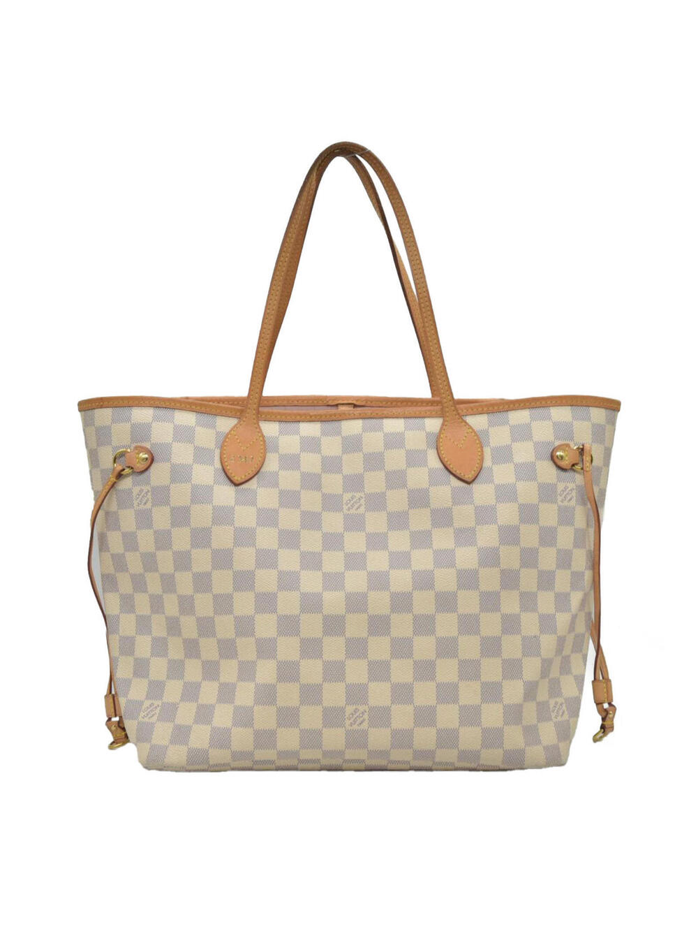 Louis Vuitton Damier Azur Neverfull MM Rose Ballerine FL4158